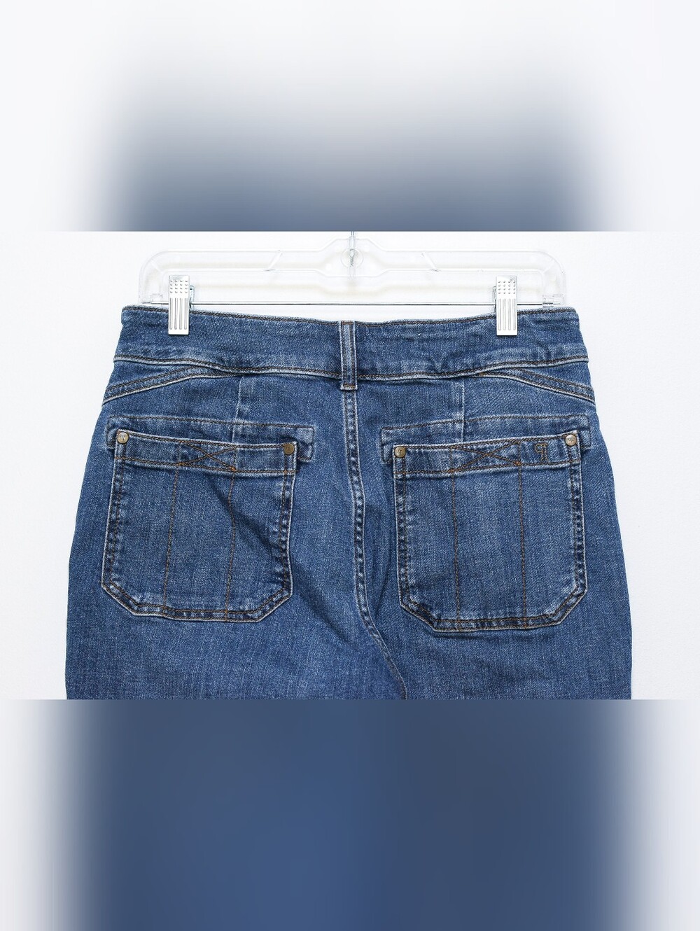 Anthropologie Pilcro Wanderer Mid Rise Relaxed Jeans Tapered Straight Leg Sz 28 - Picture 9 of 9